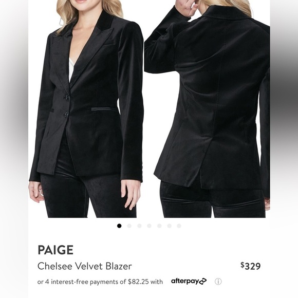 PAIGE Chelsee Velvet Blazer - Picture 14 of 14